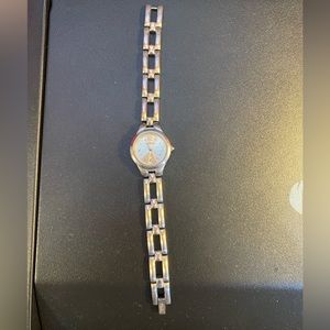 Silver Fossil Watch